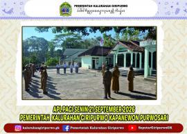 APEL PAGI SENIN 21 SEPTEMBER 2026